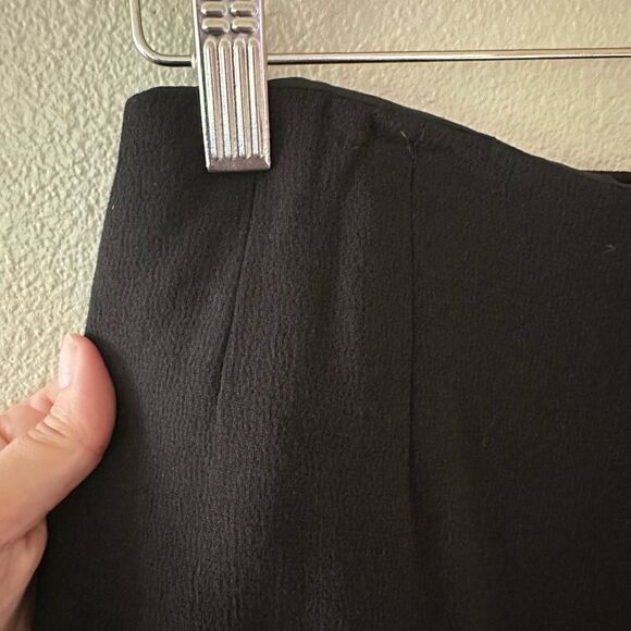 J Crew Wool Blend Black Pencil Mini Skirt Work Wear Office Size 6 - Picture 2 of 6